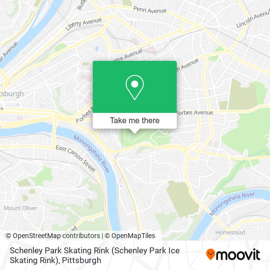 Mapa de Schenley Park Skating Rink