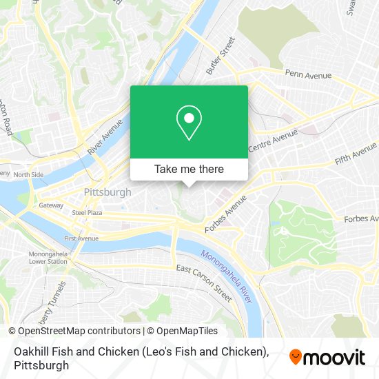 Oakhill Fish and Chicken (Leo's Fish and Chicken) map
