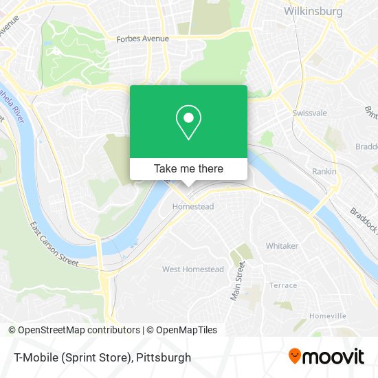 Mapa de T-Mobile (Sprint Store)