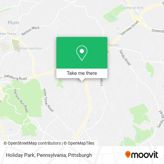 Mapa de Holiday Park, Pennsylvania