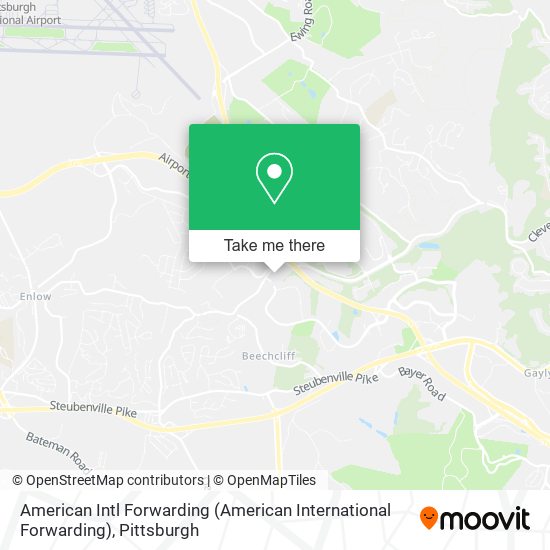 American Intl Forwarding (American International Forwarding) map