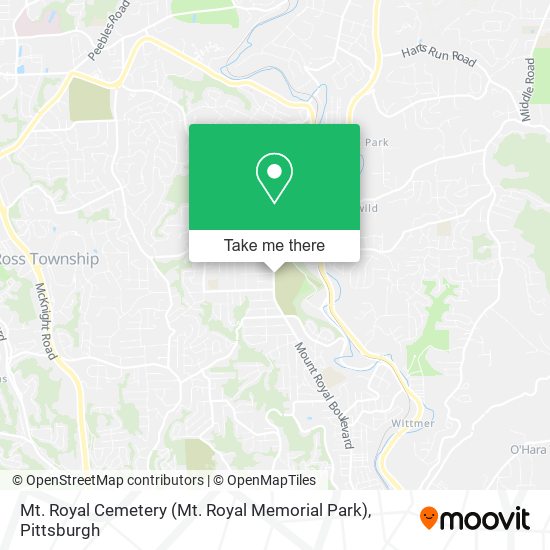 Mapa de Mt. Royal Cemetery (Mt. Royal Memorial Park)
