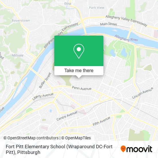 Mapa de Fort Pitt Elementary School (Wraparound DC-Fort Pitt)