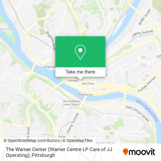 Mapa de The Warner Center (Warner Centre LP Care of JJ Operating)