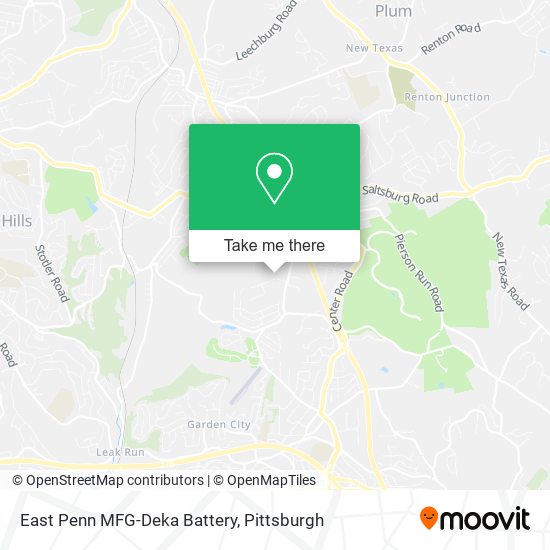 Mapa de East Penn MFG-Deka Battery