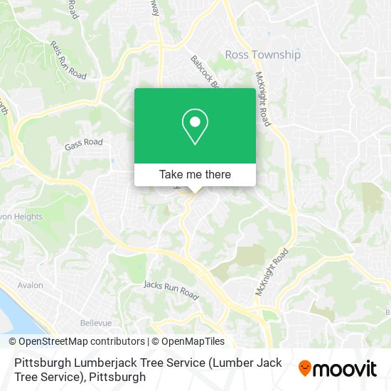 Mapa de Pittsburgh Lumberjack Tree Service (Lumber Jack Tree Service)