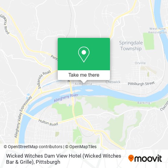 Wicked Witches Dam View Hotel (Wicked Witches Bar & Grille) map