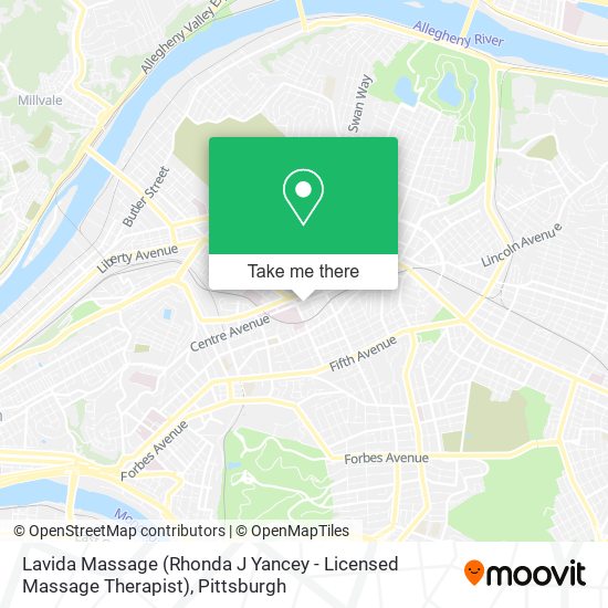 Mapa de Lavida Massage (Rhonda J Yancey - Licensed Massage Therapist)