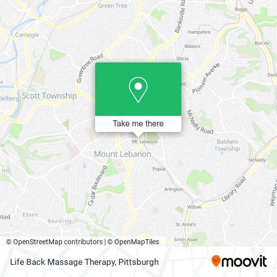 Mapa de Life Back Massage Therapy