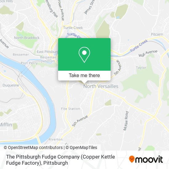 Mapa de The Pittsburgh Fudge Company (Copper Kettle Fudge Factory)