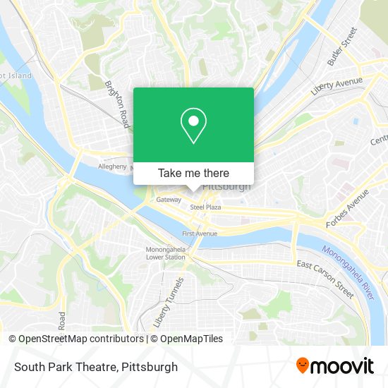 South Park Theatre map