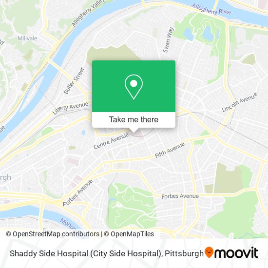 Shaddy Side Hospital (City Side Hospital) map