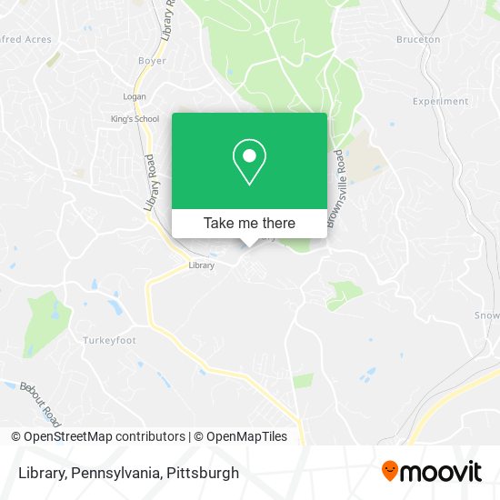 Mapa de Library, Pennsylvania