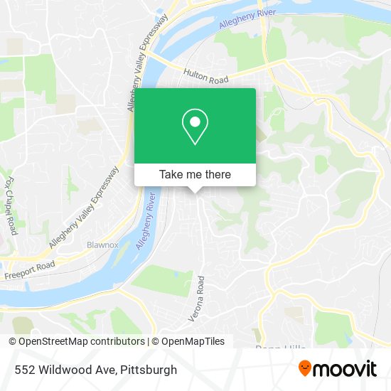 Mapa de 552 Wildwood Ave