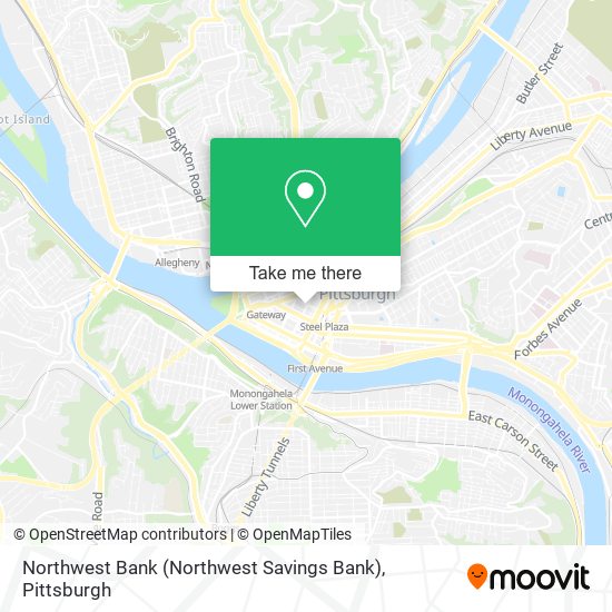 Mapa de Northwest Bank (Northwest Savings Bank)