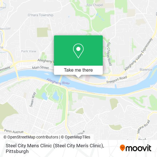 Mapa de Steel City Mens Clinic (Steel City Men's Clinic)