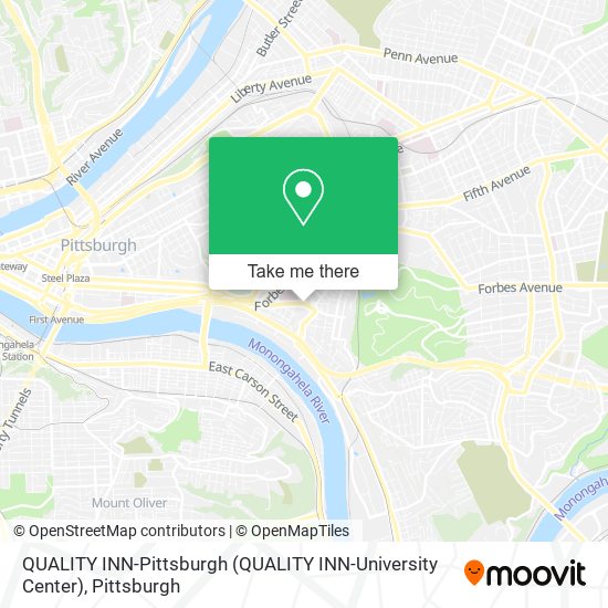 QUALITY INN-Pittsburgh (QUALITY INN-University Center) map