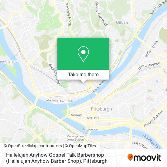 Mapa de Hallelujah Anyhow Gospel Talk Barbershop (Hallelujah Anyhow Barber Shop)