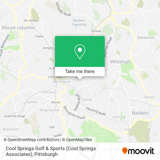 Cool Springs Golf & Sports (Cool Springs Associates) map