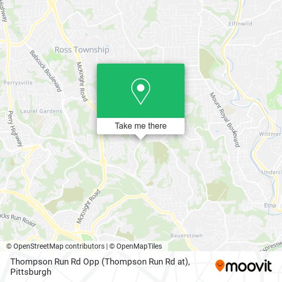 Thompson Run Rd Opp map
