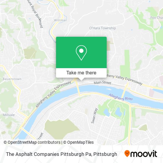 The Asphalt Companies Pittsburgh Pa map