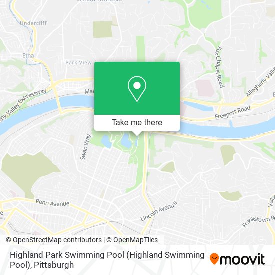 Mapa de Highland Park Swimming Pool