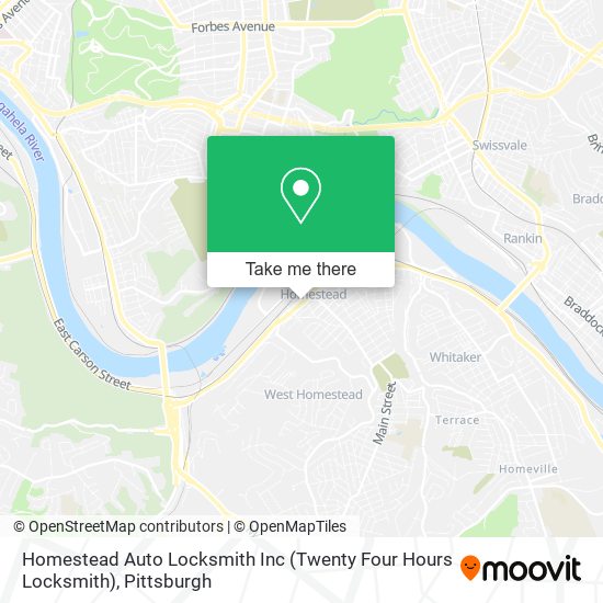 Mapa de Homestead Auto Locksmith Inc (Twenty Four Hours Locksmith)