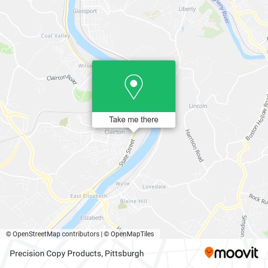 Precision Copy Products map