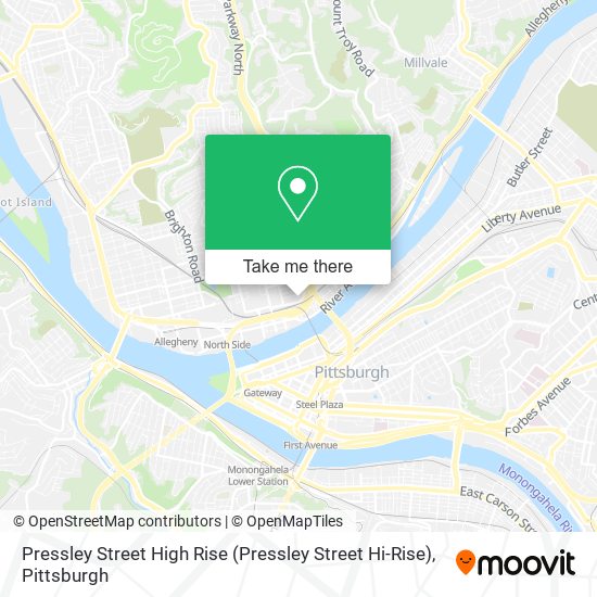 Mapa de Pressley Street High Rise