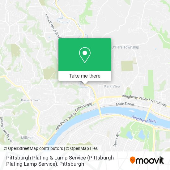 Pittsburgh Plating & Lamp Service map