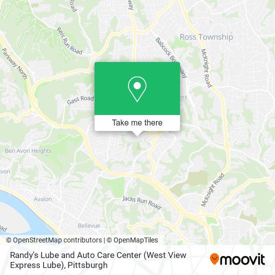 Randy's Lube and Auto Care Center (West View Express Lube) map