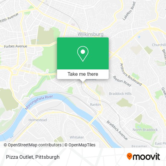 Mapa de Pizza Outlet