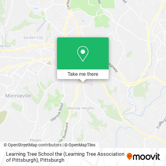 Learning Tree School the (Learning Tree Association of Pittsburgh) map