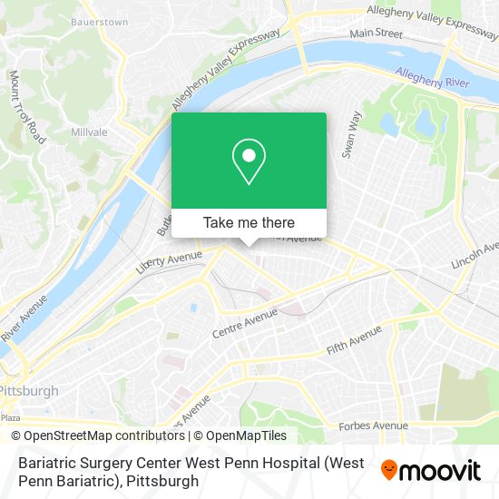 Bariatric Surgery Center West Penn Hospital (West Penn Bariatric) map