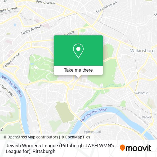 Jewish Womens League (Pittsburgh JWSH WMN's League for) map
