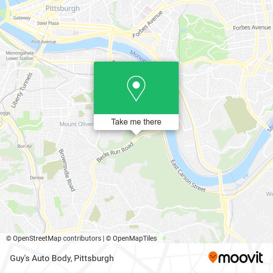 Guy's Auto Body map