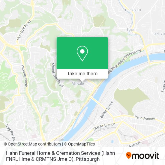 Mapa de Hahn Funeral Home & Cremation Services (Hahn FNRL Hme & CRMTNS Jme D)