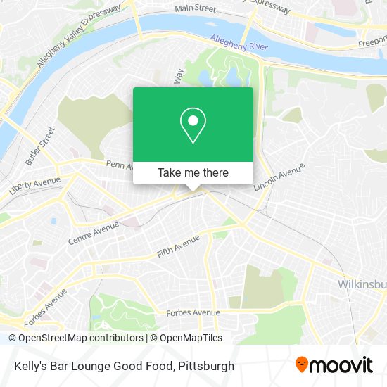 Mapa de Kelly's Bar Lounge Good Food