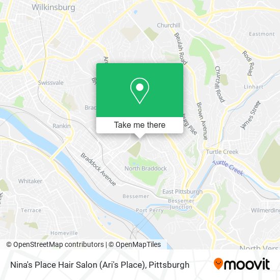 Mapa de Nina's Place Hair Salon (Ari's Place)