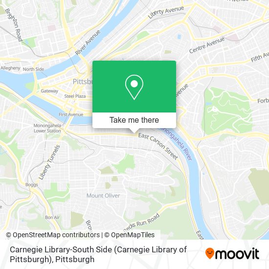 Mapa de Carnegie Library-South Side (Carnegie Library of Pittsburgh)