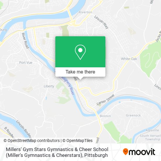 Millers' Gym Stars Gymnastics & Cheer School (Miller's Gymnastics & Cheerstars) map