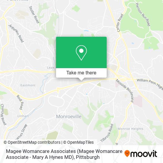 Magee Womancare Associates (Magee Womancare Associate - Mary A Hynes MD) map