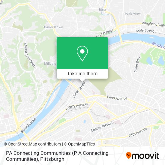 Mapa de PA Connecting Communities (P A Connecting Communities)