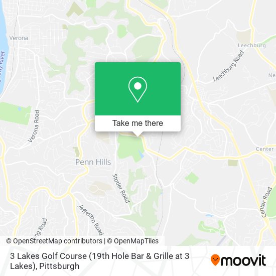 Mapa de 3 Lakes Golf Course (19th Hole Bar & Grille at 3 Lakes)