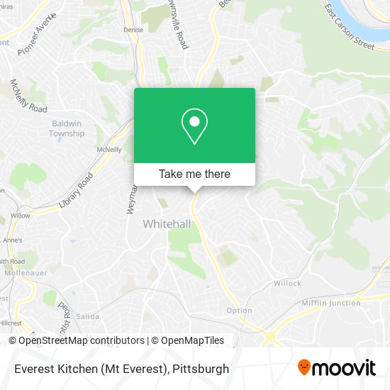 Mapa de Everest Kitchen (Mt Everest)