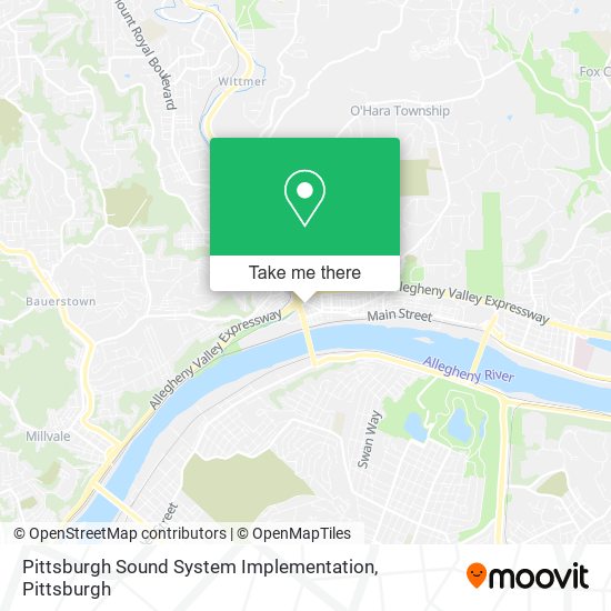 Mapa de Pittsburgh Sound System Implementation