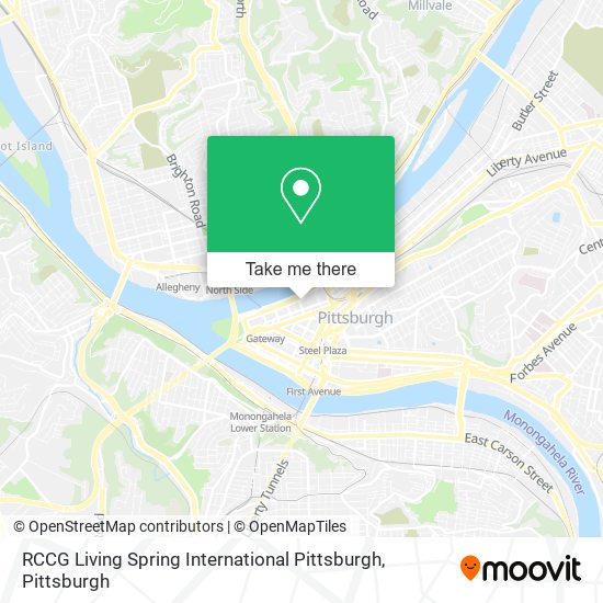 RCCG Living Spring International Pittsburgh map