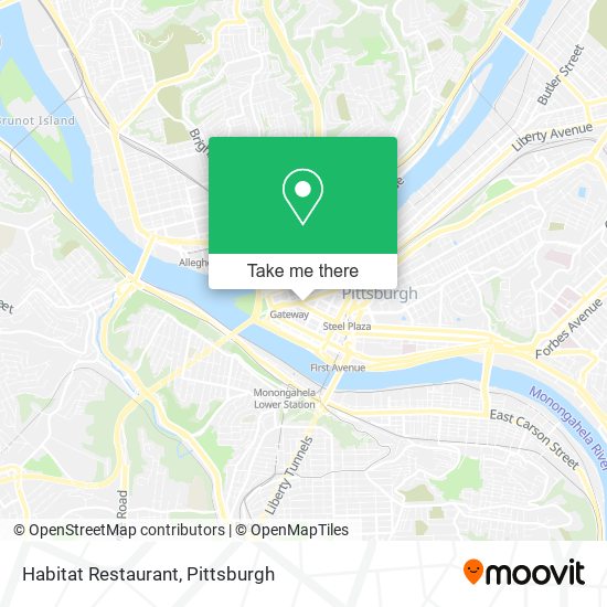 Mapa de Habitat Restaurant