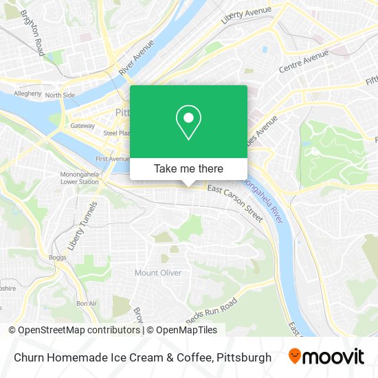 Churn Homemade Ice Cream & Coffee map