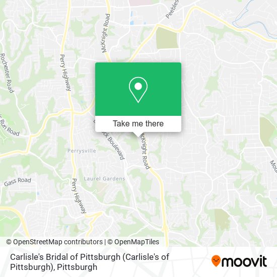 Mapa de Carlisle's Bridal of Pittsburgh